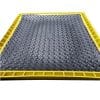 Base of Foot Bath Mat with Yellow Edge